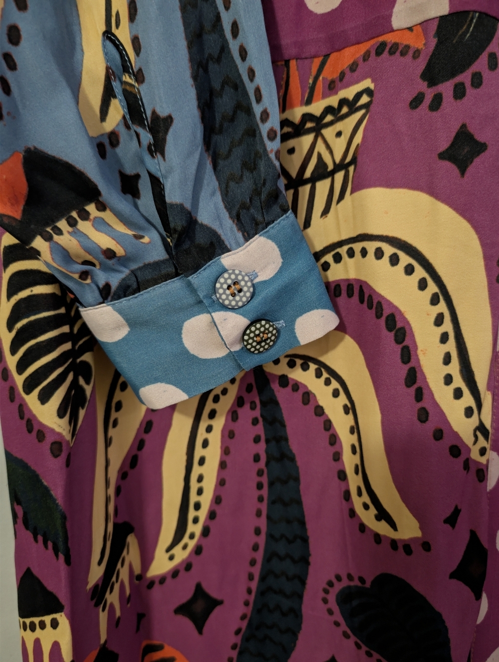 Farm Rio Sunset Patchwork Dress - Size M - Picture 4 of 6